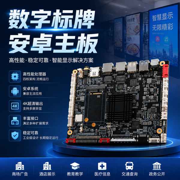 宿迁电梯嵌入式商显主板哪家强？万霖RK/全志/晶晨全覆盖