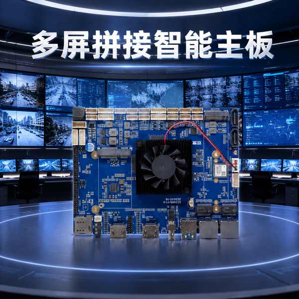 拼接屏安卓主板源头工厂车间 — 万霖多屏拼接主板批量生产