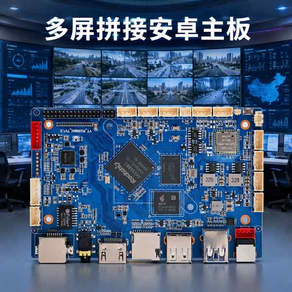 大屏拼接屏安卓主板应用现场 — 数字标牌多屏拼接主板系列与多屏拼接管理平台联动运行