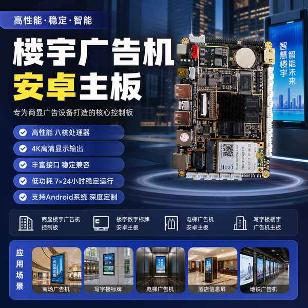 楼宇广告机安卓主板源头工厂车间 — 万霖RK3128广告机主板批量生产
