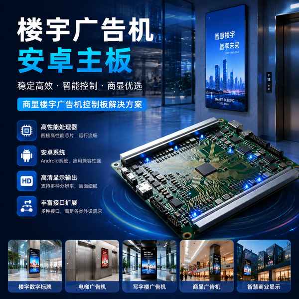 葫芦岛楼宇广告机双屏异显安卓主板怎么选？双屏技术解读与企业采购指南