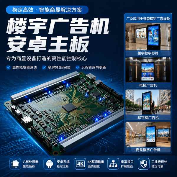 楼宇广告机安卓主板应用现场 楼宇广告机安卓主板应用现场 — 楼宇广告机安卓主板系列与商显终端联动运行