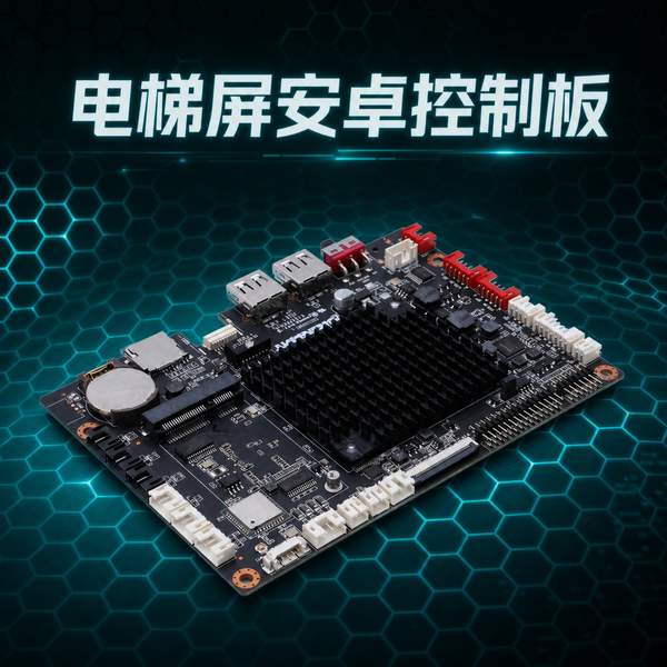 电梯数字标牌导乘主板实拍 — 哈尔滨梯媒渠道在售的工业级安卓控制板卡