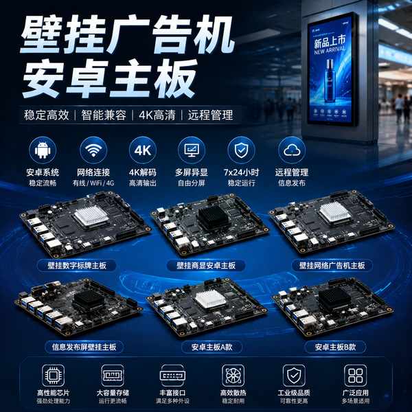 宿州壁挂广告机安卓主板出口方案怎么选？CE/FCC/RoHS认证参数与避坑清单