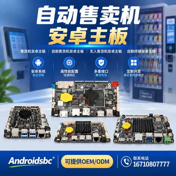 扫码支付售货机主板实拍 — 漳州无人零售渠道在售的工业级安卓控制板卡