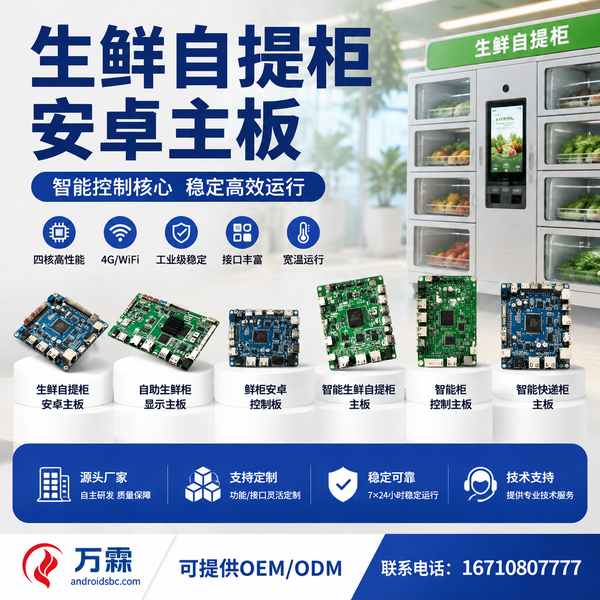 佛山农贸市场管理方鲜柜安卓控制板部署现场 — 锁控开门与远程温控配置运行