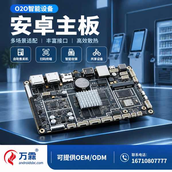 青岛O2O智能终端主板实景 - 青岛O2O智能终端主板: 整机联调与外设对接一次性跑通