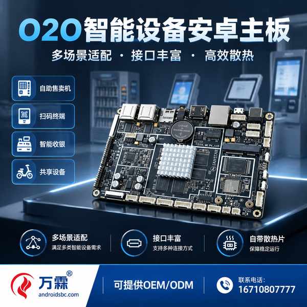 石家庄O2O智能设备控制主板 石家庄RK3588O2O终端主板产品实拍 — 亮度控制定制应用场景